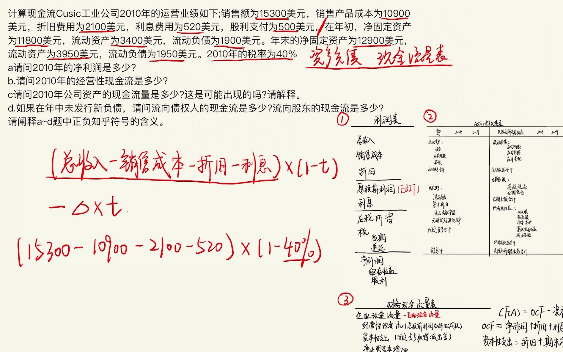 431金融考研每日一题1:公司现金流量计算哔哩哔哩bilibili