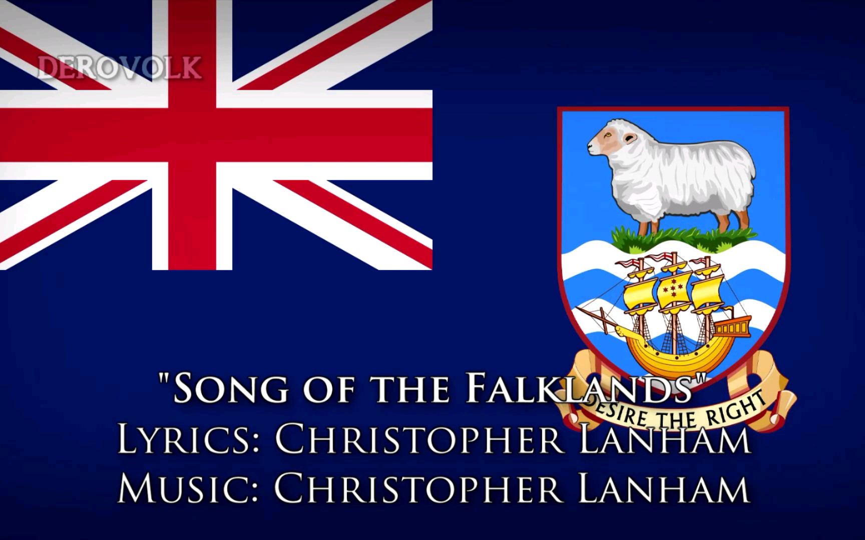 【DEROVOLK】福兰克群岛(马尔维纳斯群岛)爱国歌曲 “Song of the Falklands”哔哩哔哩bilibili