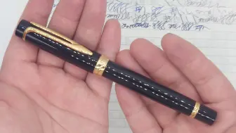 Download Video: 法产 威迪文 waterman 里程 黑色 18k f尖 挤压上墨器上墨