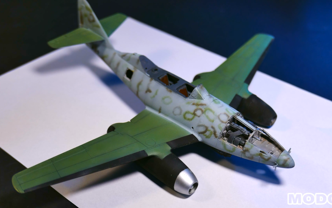 【modcom】hobby boss 1/48 德國 me262 b-1a噴氣式戰鬥機 模型製作