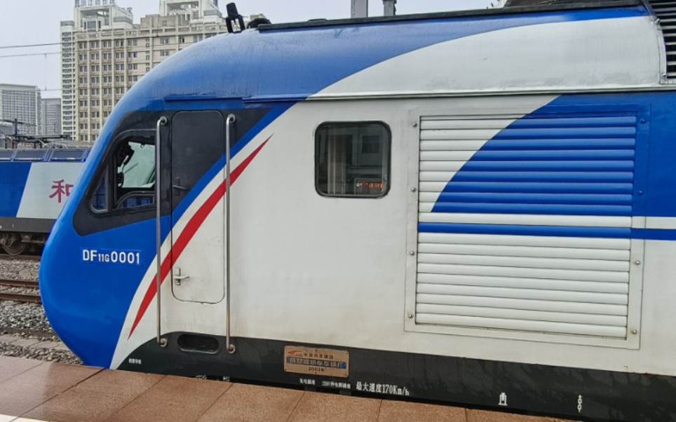 z225次合肥到达机猪王df11g0001/0002 回库