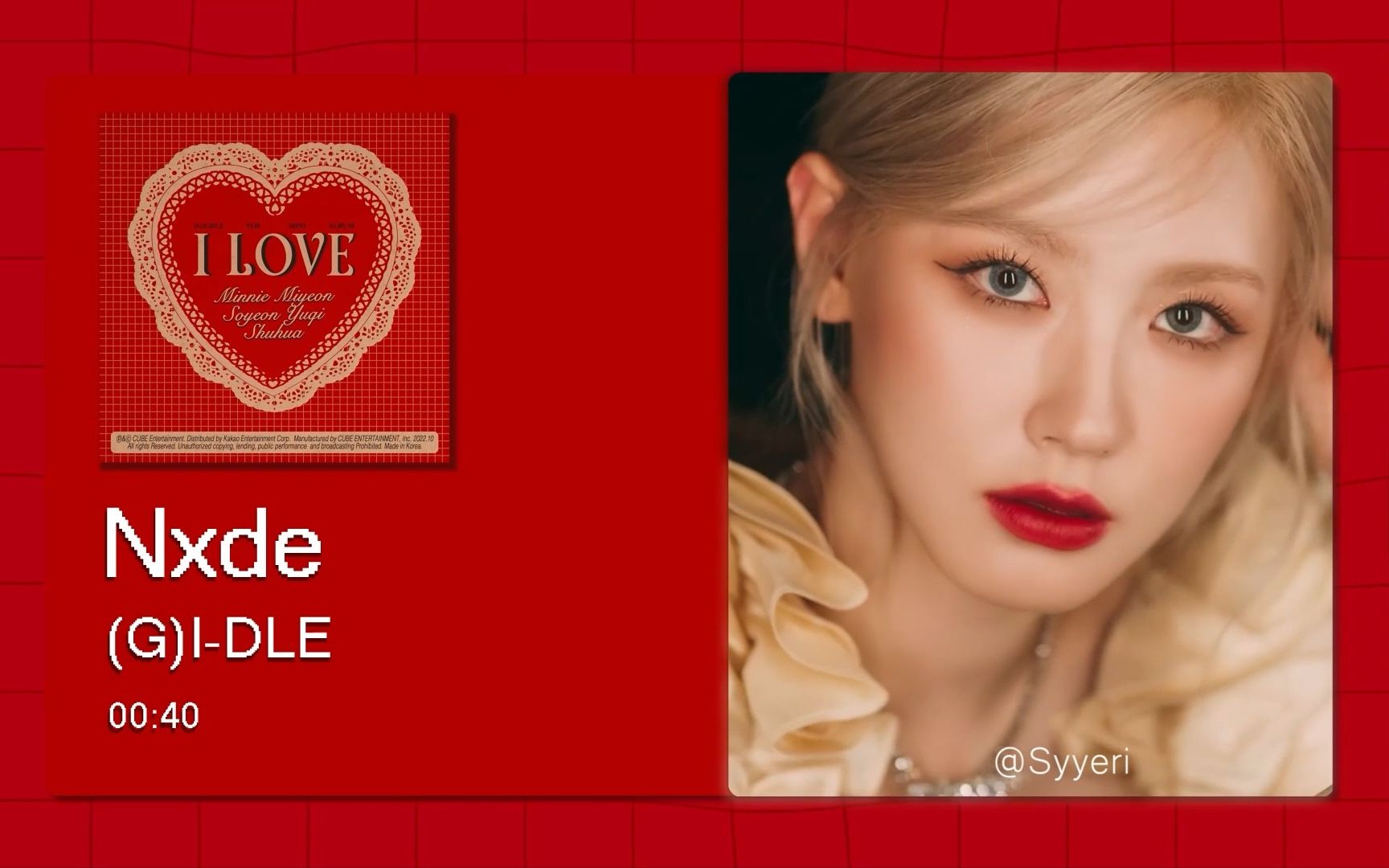 [图]8D环绕音｜I LOVE专辑合集｜(G)I-DLE｜佩戴耳机使用