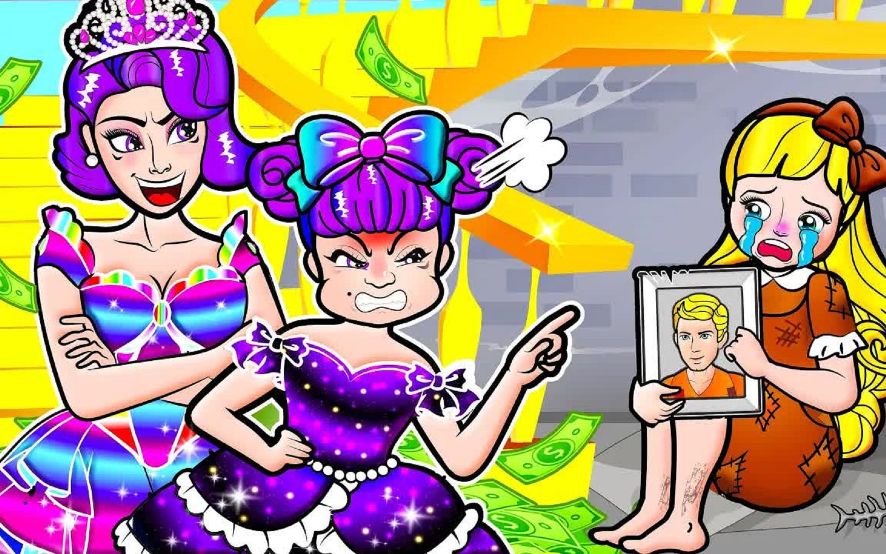 被后妈赶出家门的女孩大雪遇糖果屋却是女巫伪装,用飞毯死里逃生