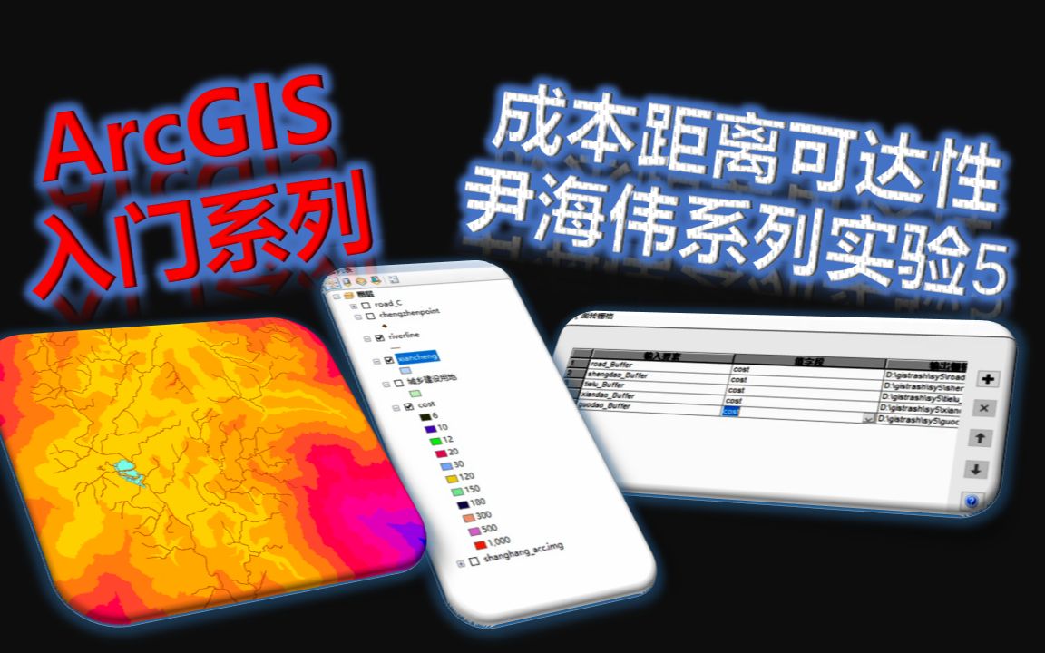 ArcGIS入门系列成本距离可达性分析尹海伟城市与区域规化实验5哔哩哔哩bilibili