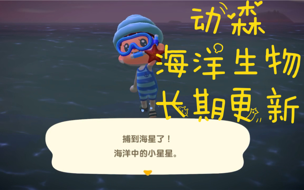 动森7月更新海洋生物抓捕过程合集博大讲解长期更新集合啦动物森友会