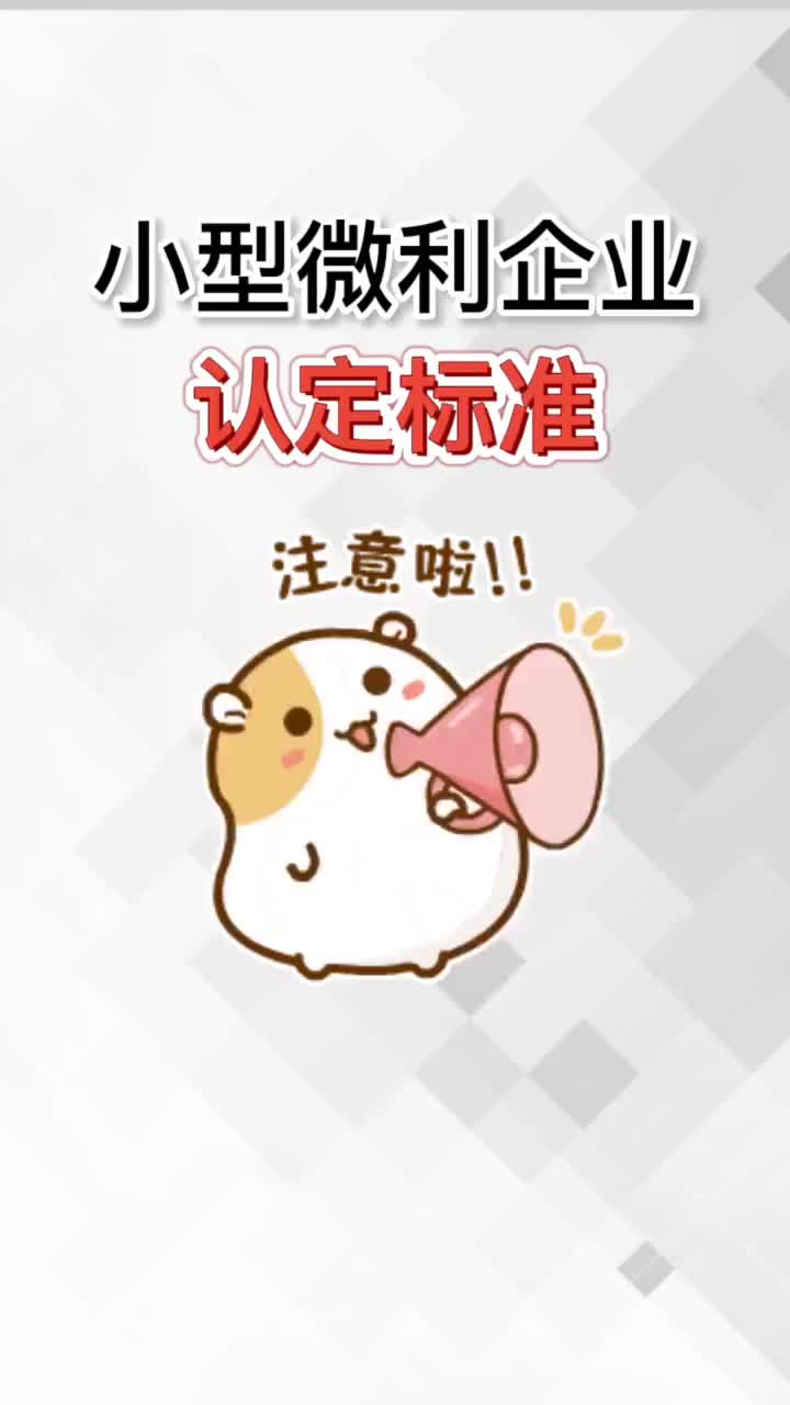 小型微利企业认定标准,你知道吗?哔哩哔哩bilibili