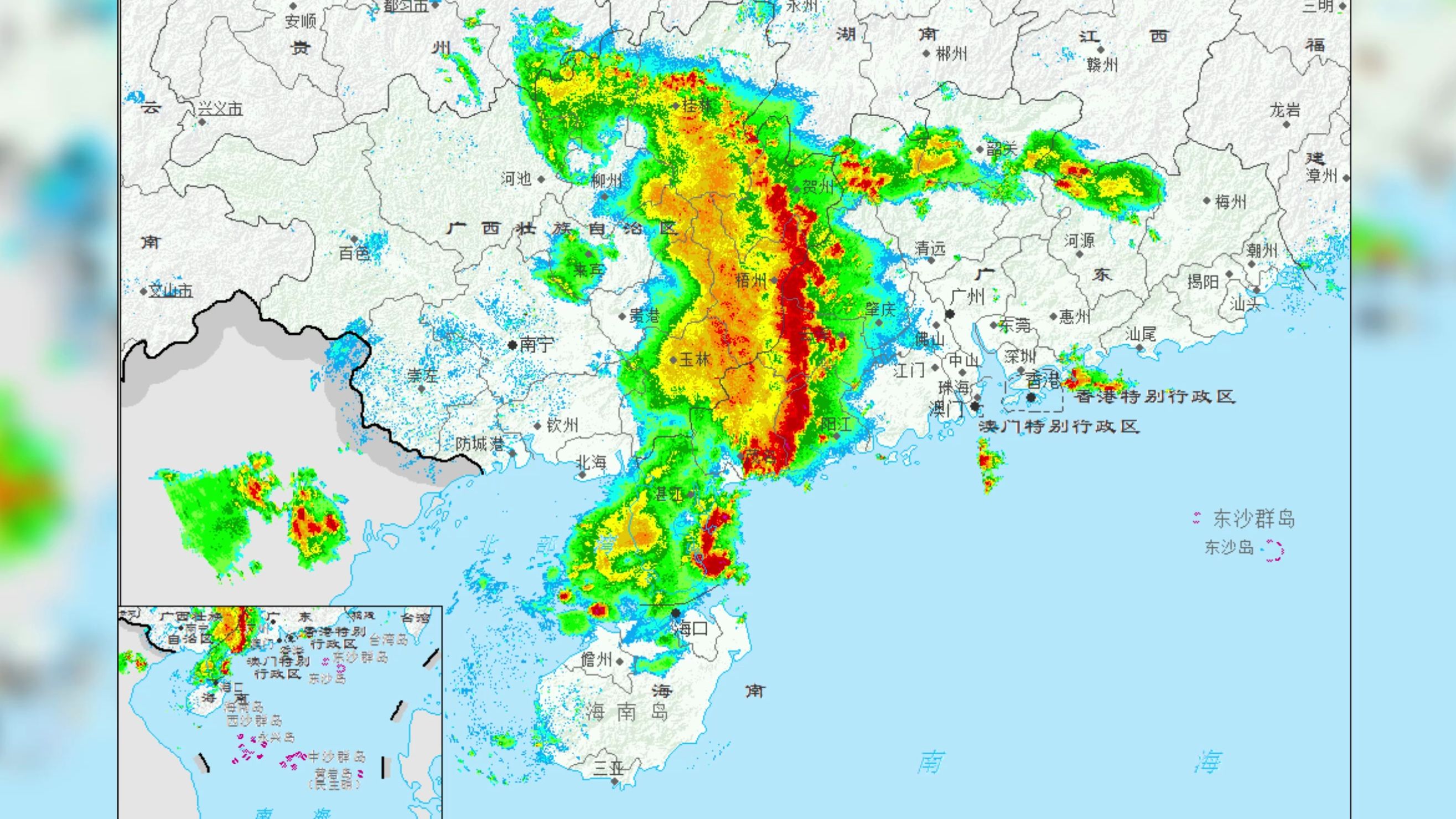 【雷达存档】2024年4月1820日华南飑线接二连三雷达图哔哩哔哩bilibili