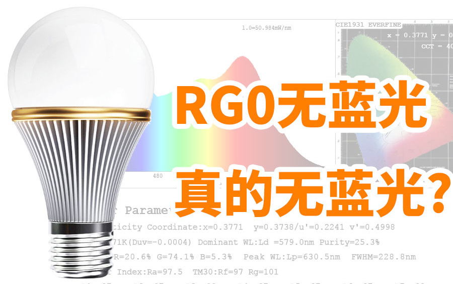 全光谱护眼LED灯具,真的有无蓝光吗?RG0很高大上吗?低蓝光就真的蓝光含量很少了?哔哩哔哩bilibili