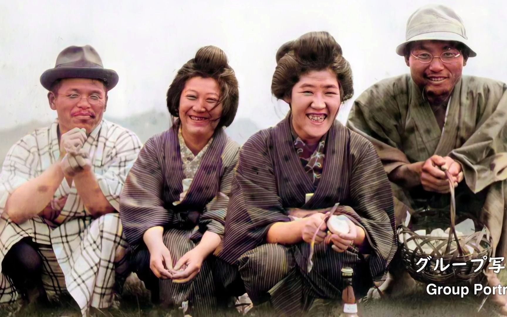 一个世纪前的微笑100年前日本老照片复原