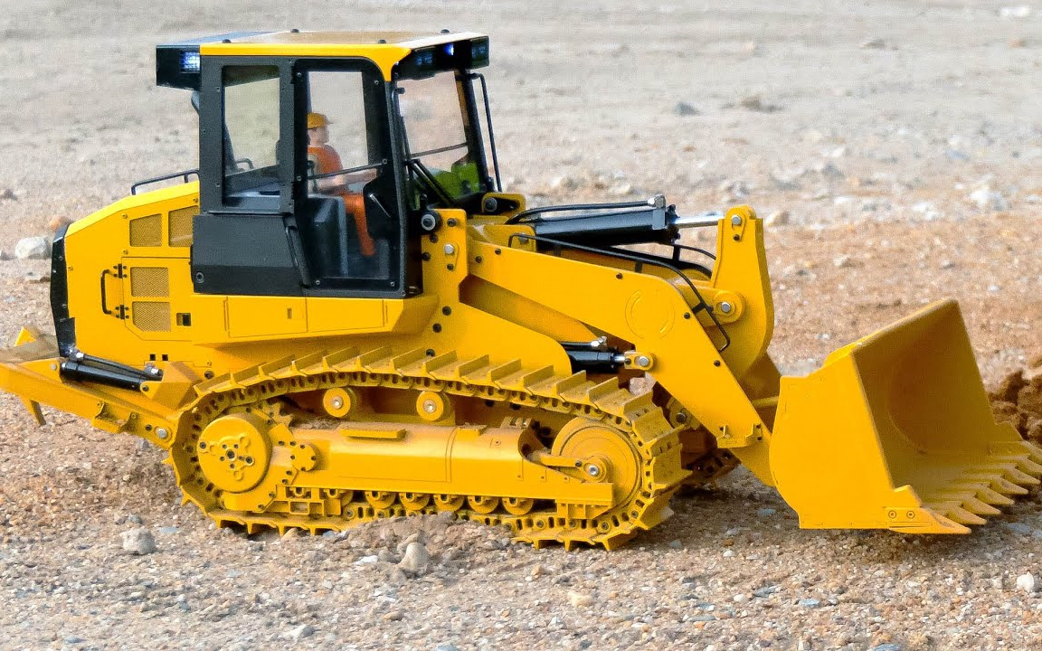 【rc】出色的遥控液压履带式装载机 jdm-188,cat 963d 努力工作!