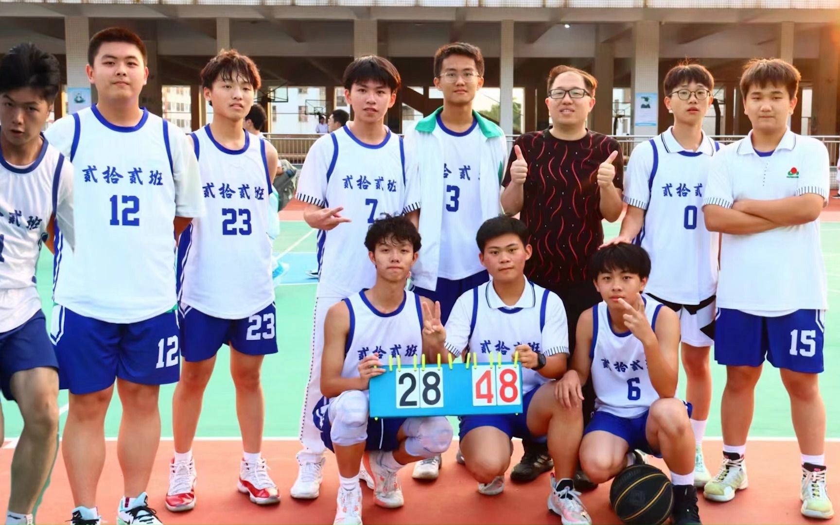 潮阳实验学校2024届22班vs19班全场篮球赛