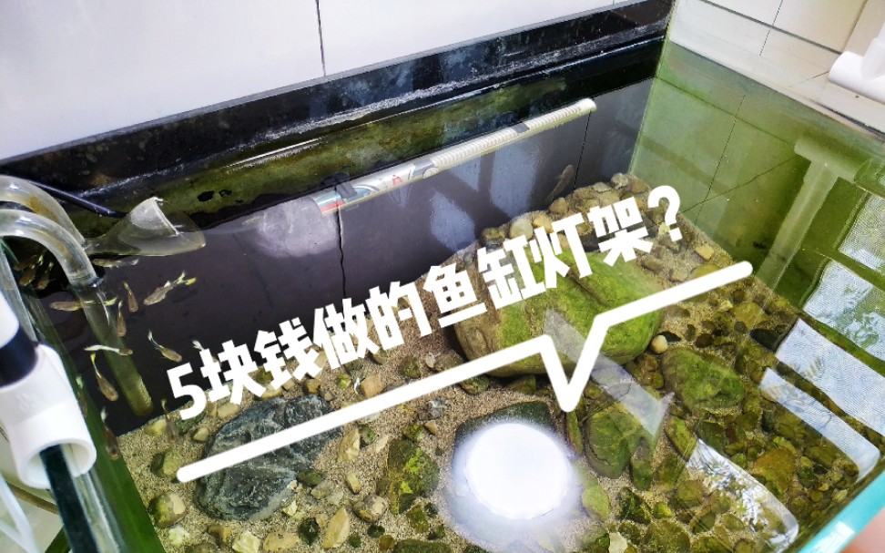 5块钱自己做鱼缸灯架