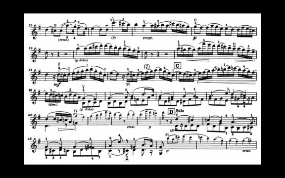 [图]贝多芬G大调浪漫曲No.1 作品40号 Beethoven, L. van Romance no.1 in G Opus 40 总谱