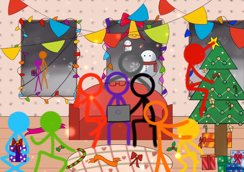 【alan becker火柴人圣诞贺图】提前祝大家圣诞快乐!