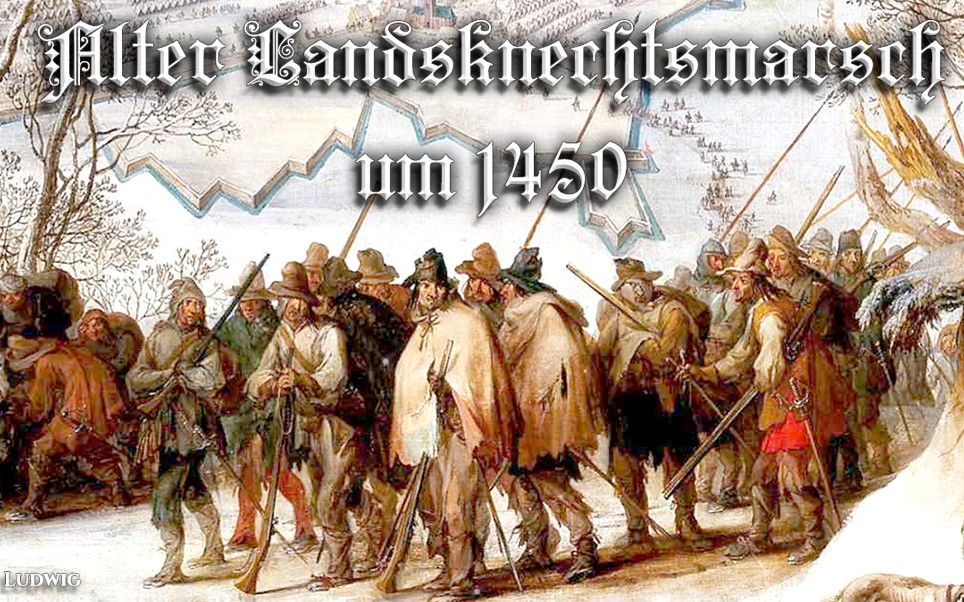 德國中世紀傳統音樂alterlandsknechtmarsch舊僱傭兵進行曲1450年