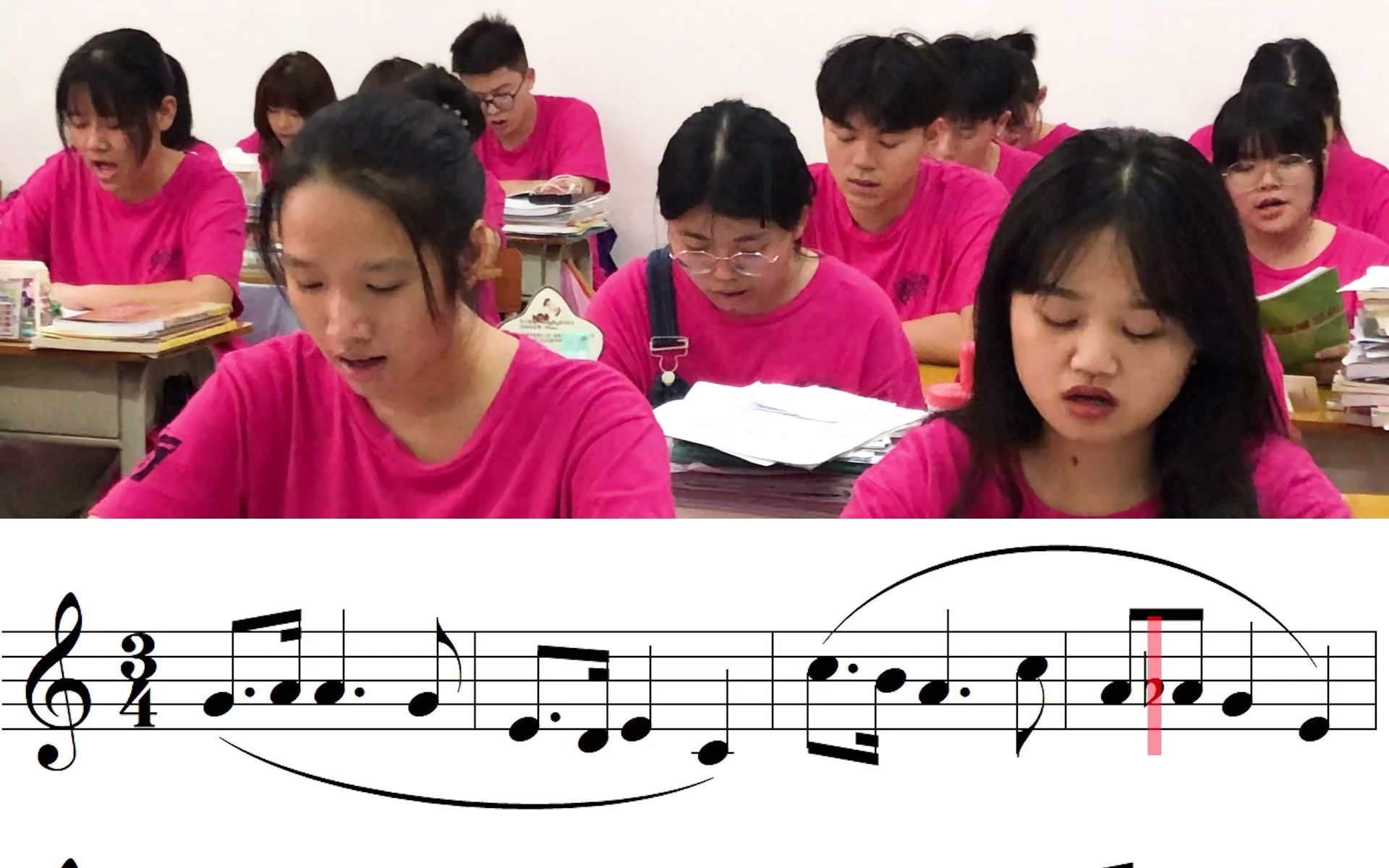 音乐艺考视唱练耳课堂实录应试视唱百条176条经过音辅助音练习_哔哩