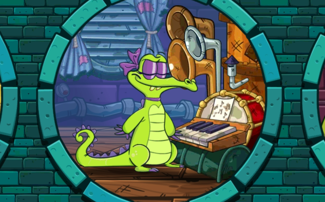 【鳄鱼小顽皮爱洗澡1】鳄鱼小顽皮爱洗澡 爱丽 所有关卡3鸭 爱丽闭上