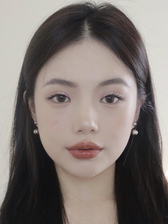 温柔日常系菱形脸妆容78日常淡妆yyds