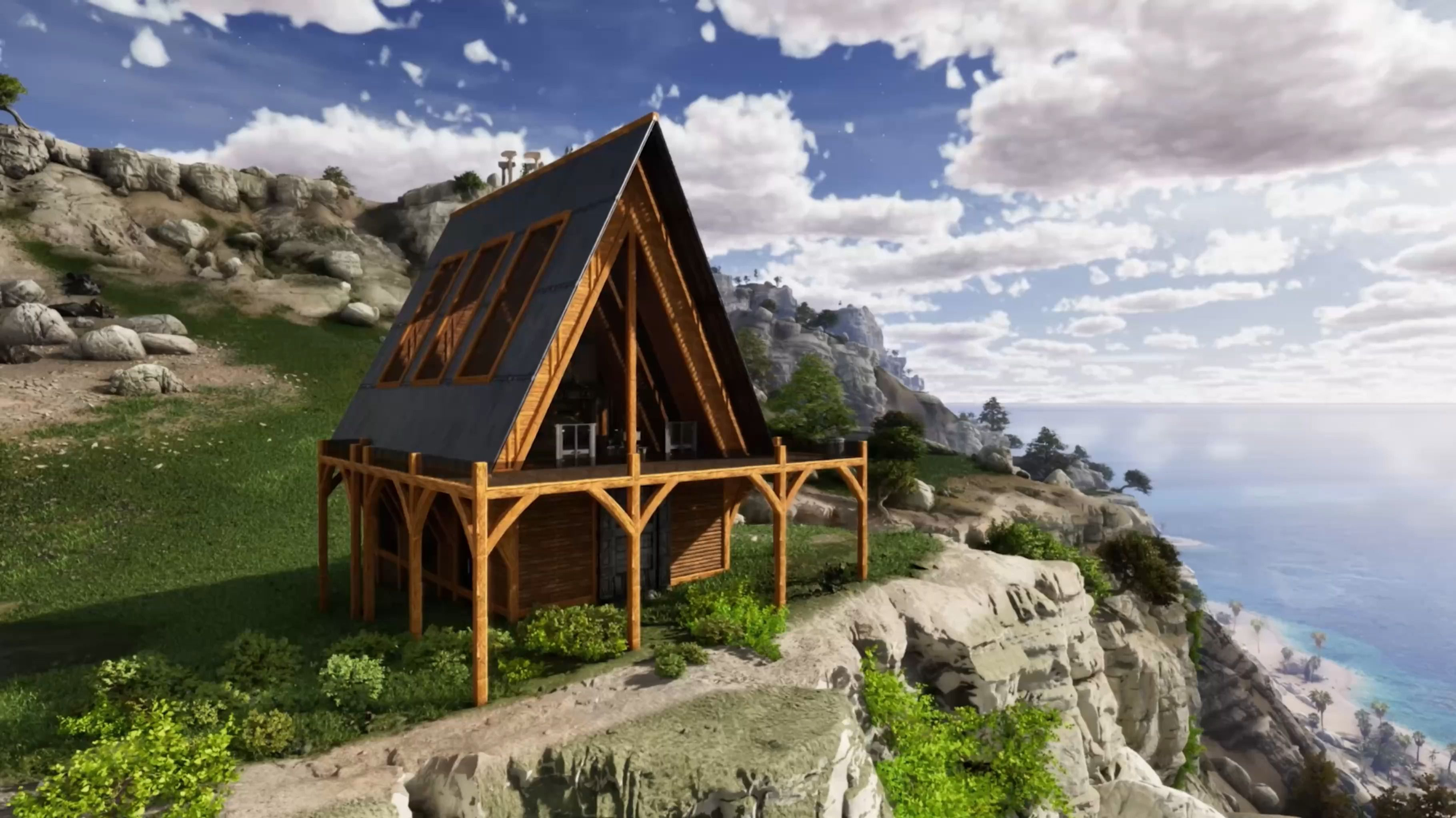 方舟生存飞升:a型小屋建造教程