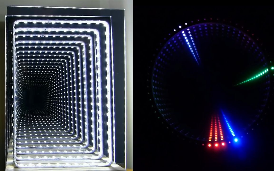 空间错觉 神奇的无限空间镜子