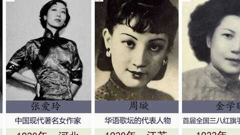岁月从不败美人 中国近现代史上位杰出女性 看看都认识谁 哔哩哔哩