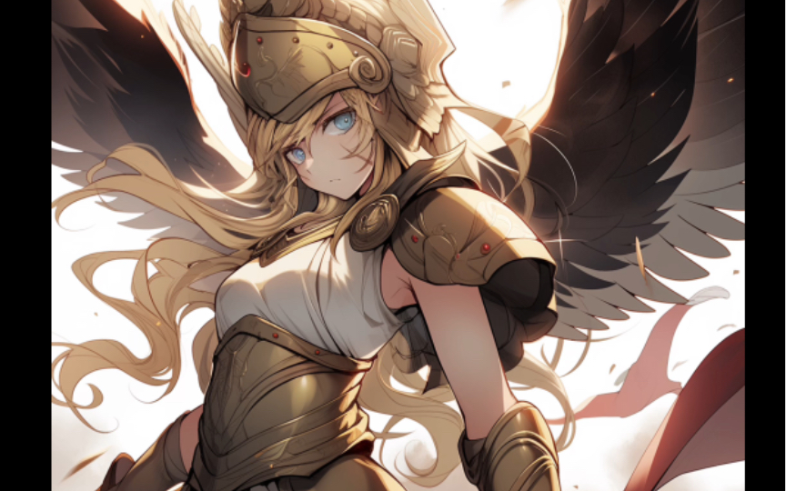 【ai绘图】战争女神-雅典娜-同人