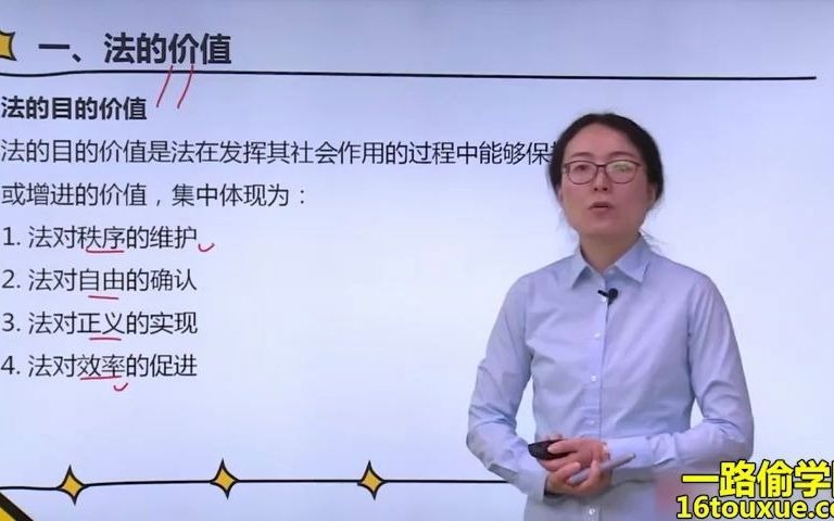 [图]自考行政管理专科《法学概论》知识点基础覆盖讲解 自学考试00040法学概论学习视频课程