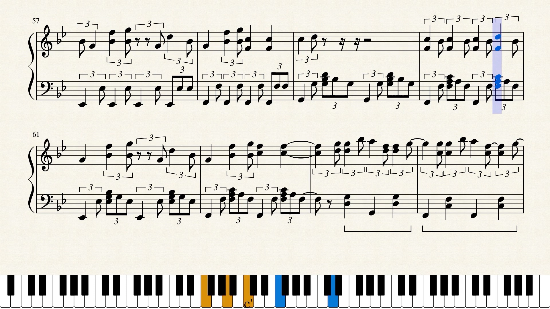 seventeen24h钢琴谱