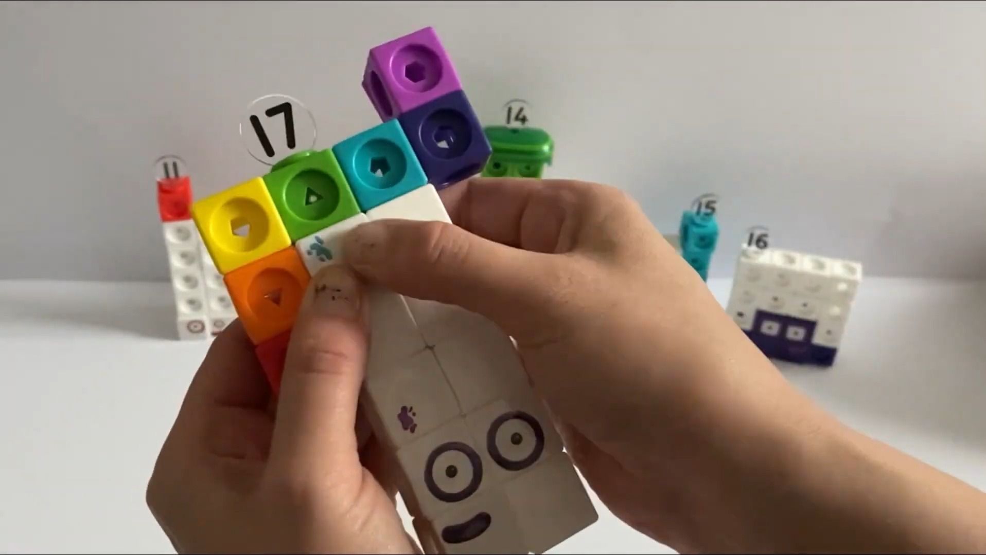 [图]数字-数字积木-Making Mathlink Cube Numberblocks 11 to 20