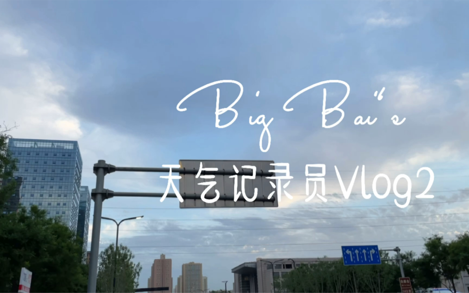 天空观察笔记|路口的云&花/路灯和天空哔哩哔哩bilibili