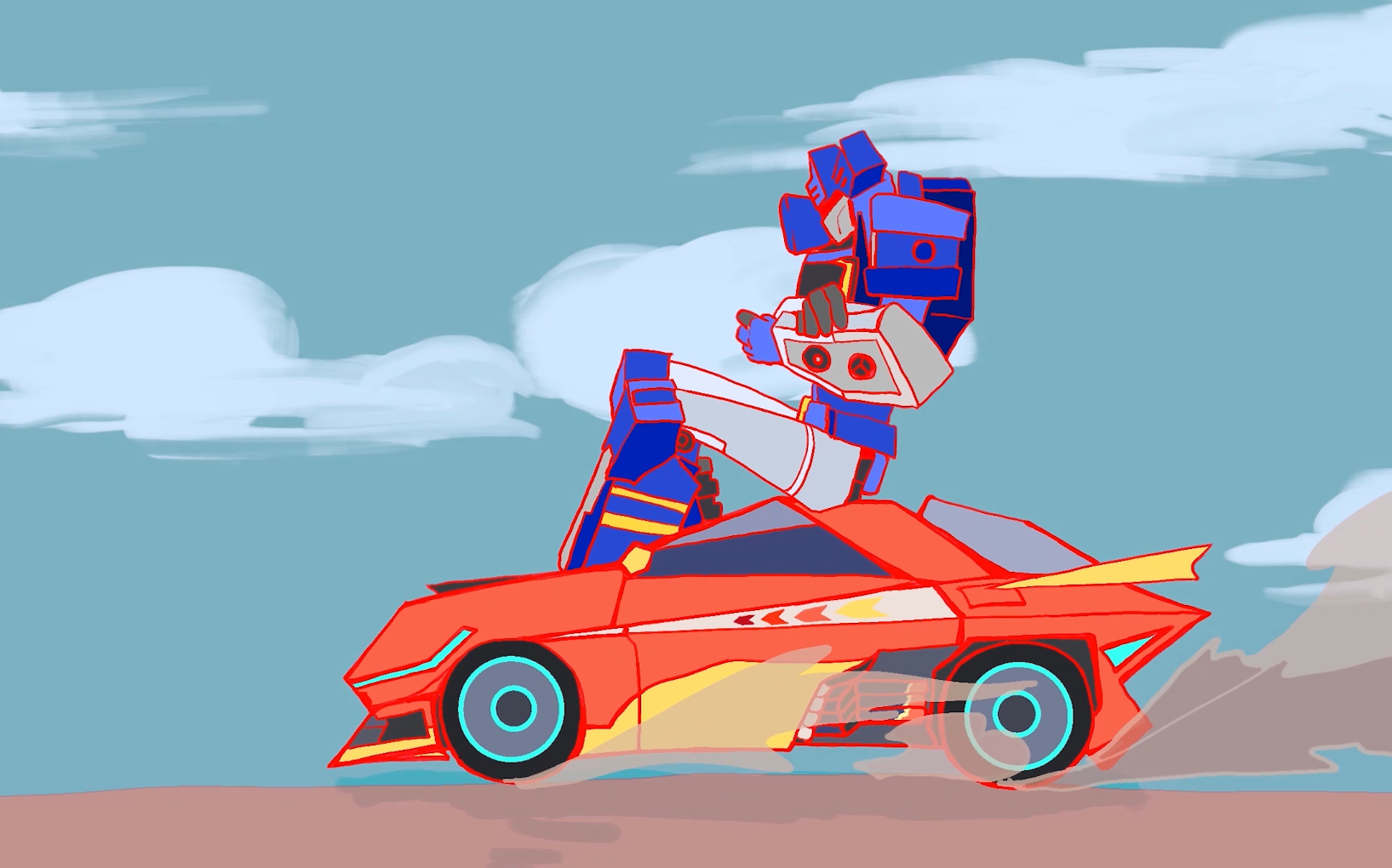 【塞伯志手书/热破/声波】road blaster