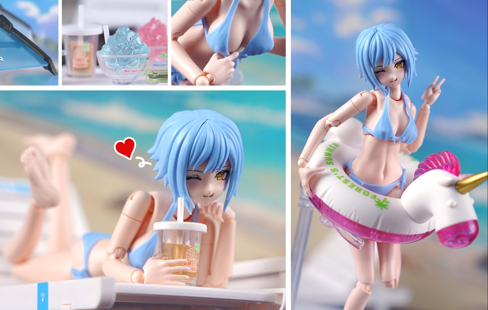 来冬泳吧!核能矩阵 薇薇安 夏日闪耀 拼装人偶【妻见打】