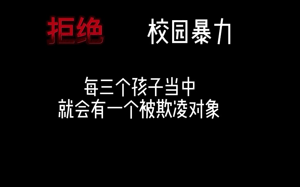 [图]拒绝校园暴力，我们要勇敢站出来说No!