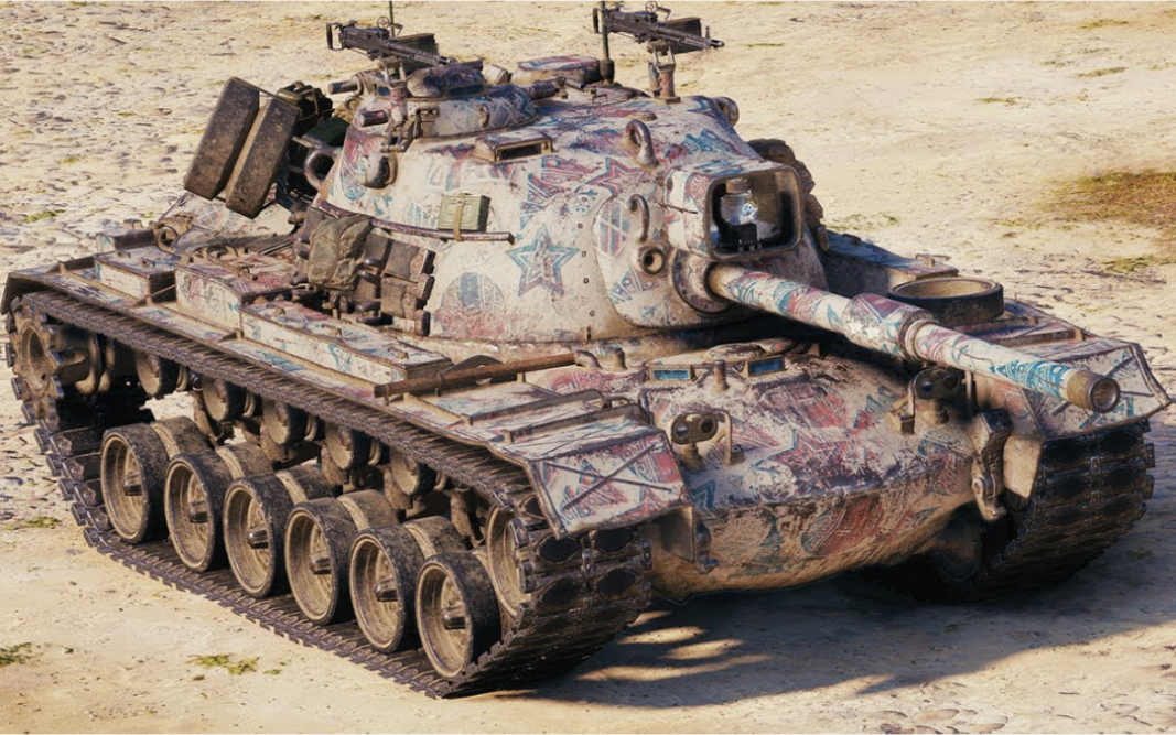 【坦克世界外服】m48a5 patton 6杀 10900 输出