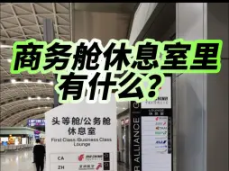 商务舱休息室里面都有什么？？