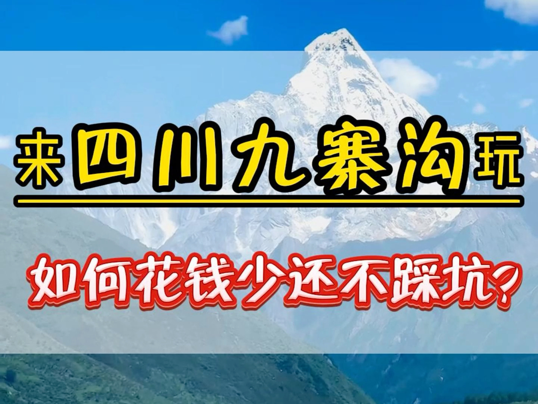 来四川九寨沟玩如何花钱少还不踩坑,这份适合家庭出游的半自由行攻略你一定要收藏好 #四川旅游攻略 #四川旅游推荐 #四川哔哩哔哩bilibili