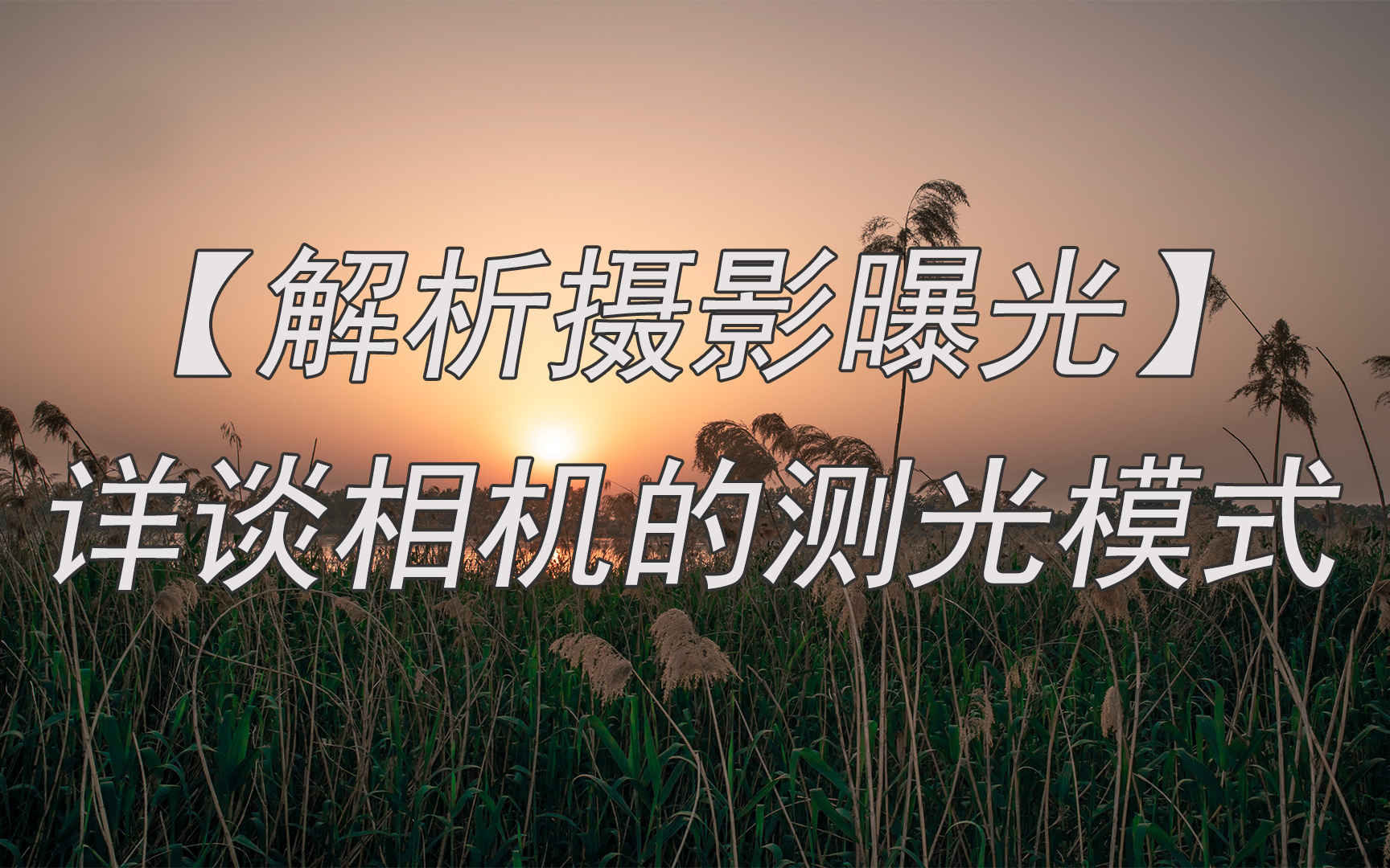 【解析摄影曝光】详谈相机的测光模式,不同的测光模式到底有啥用哔哩哔哩bilibili