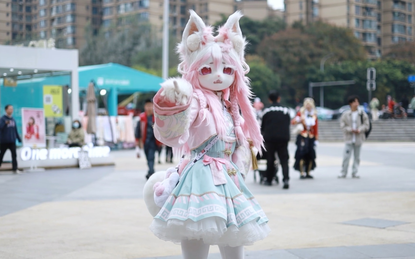 这么可爱的兽兽不知道喜欢什么颜色的麻袋!兽装/福瑞