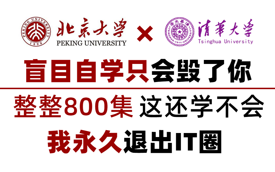 [图]【比羊了个羊还上瘾！】北京大学和清华大学强强联手打造的C语言教程！全套800集！全程干货，无废话！这还学不会我永久退出IT界！