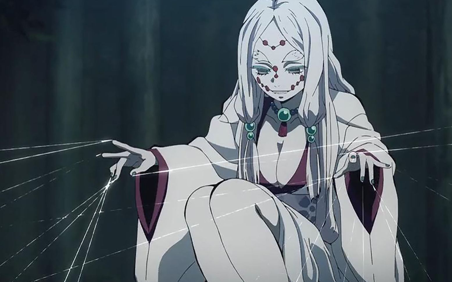 动画鬼灭之刃,所有人都被女鬼控制住了,很多人都开始互相残杀_哔哩