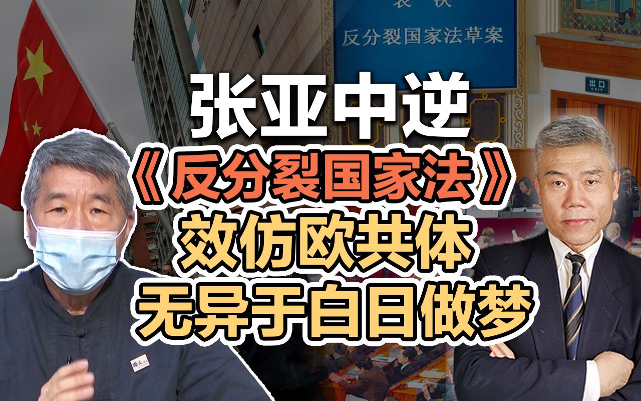 [图]司马南：张亚中逆《反分裂国家法》，效仿欧共体无异于白日做梦