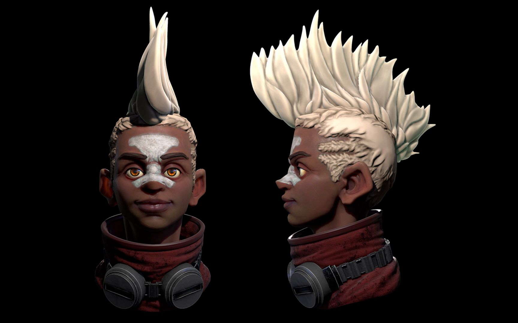 【maya人物建模】从裸模开始教你游戏角色(艾克)模型制作,人物布线