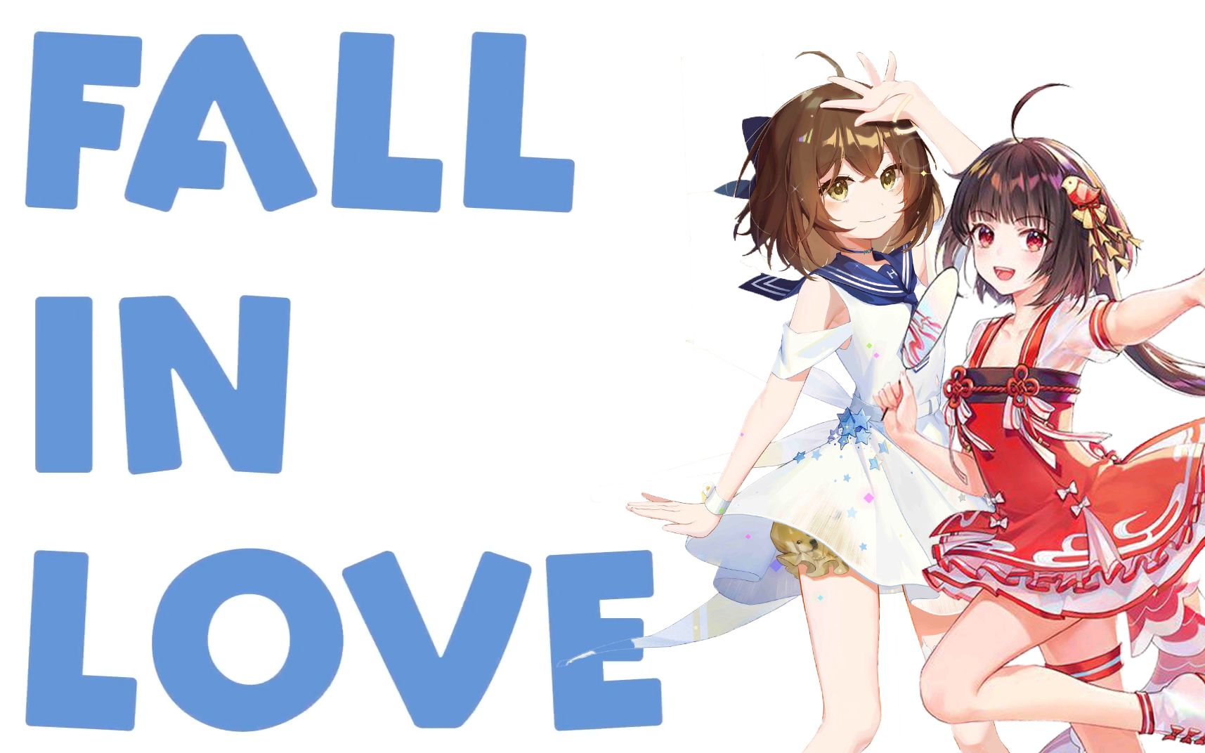 【泠鸢yousa×hanser变成男生】降调《fall in love》当鸟憨变成男生