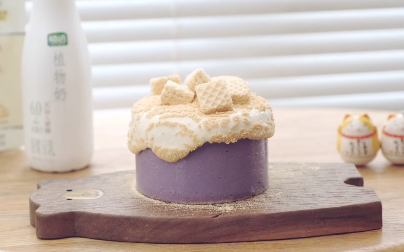 爆浆豆乳慕斯不甜腻又治愈的小蛋糕