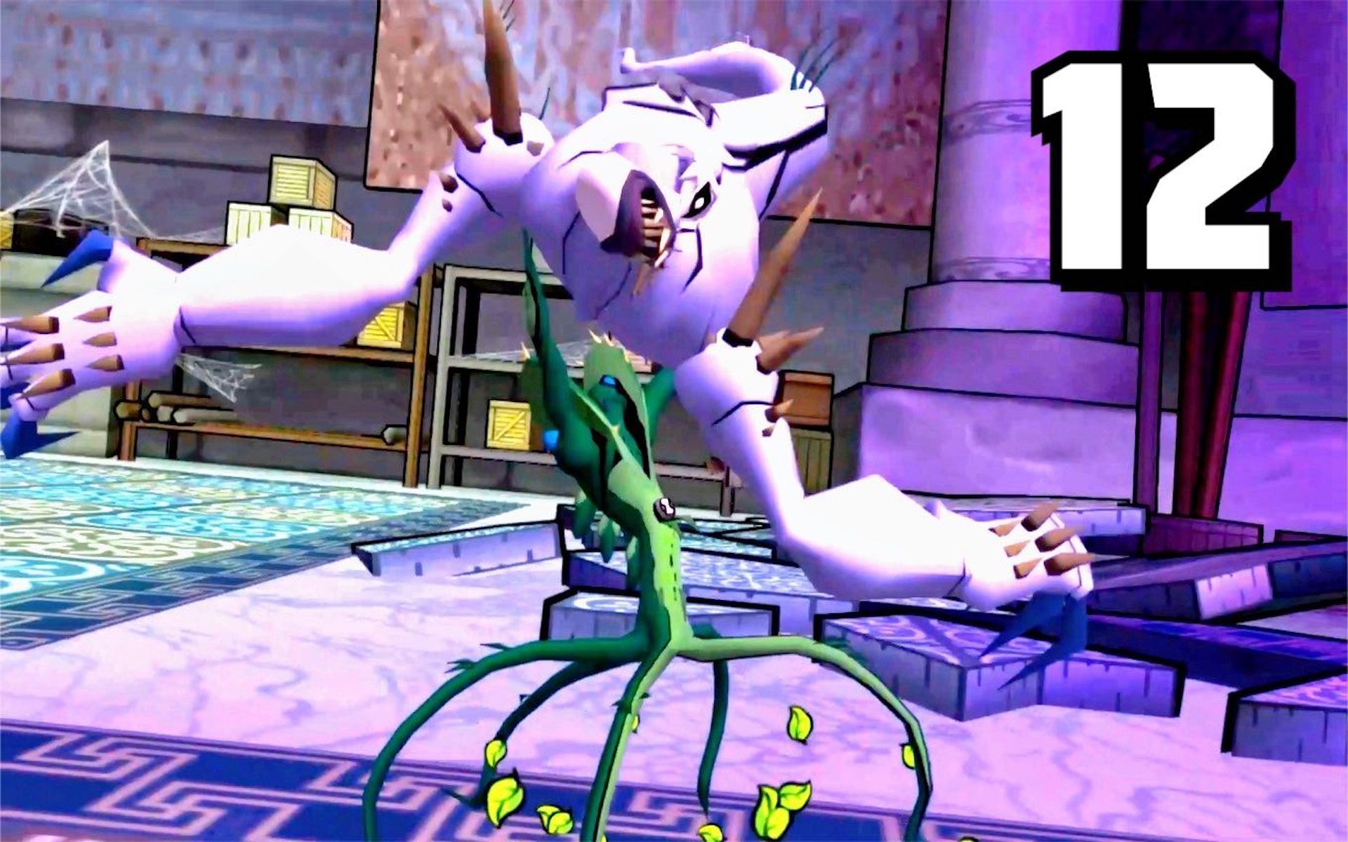 ben10地球保卫者79野魔藤大战鬼影!击败强力boss!77