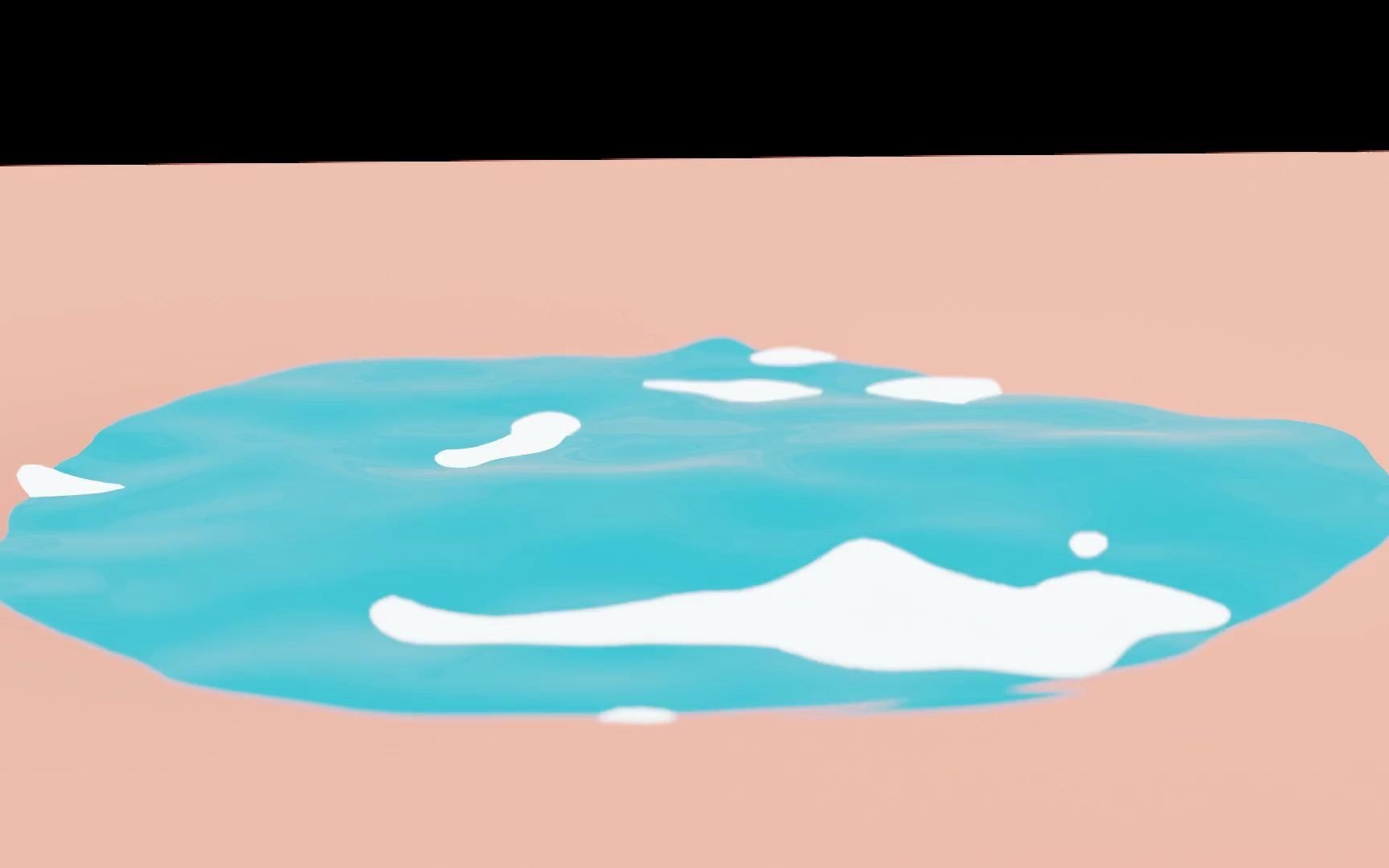 blender 卡通风格水面动态效果动画 an animated toon water for