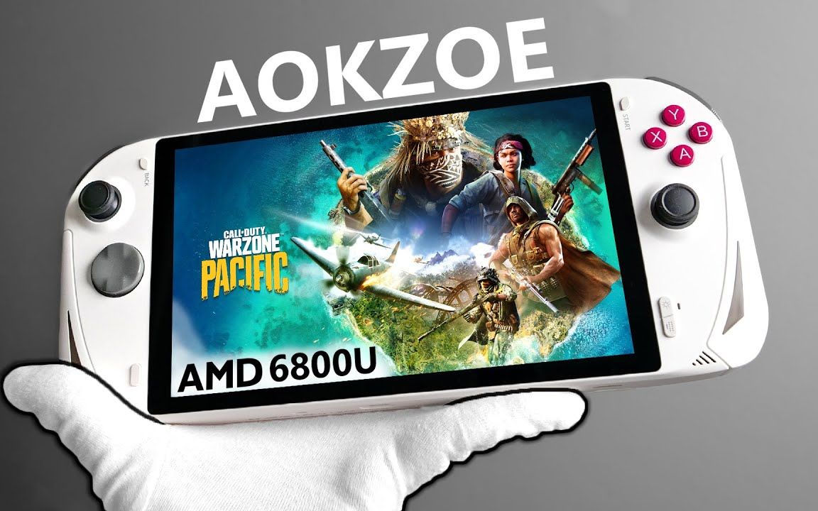 硬核游戏掌上电脑开箱899美元aokzoeunboxing游戏测试amdryzen76800u