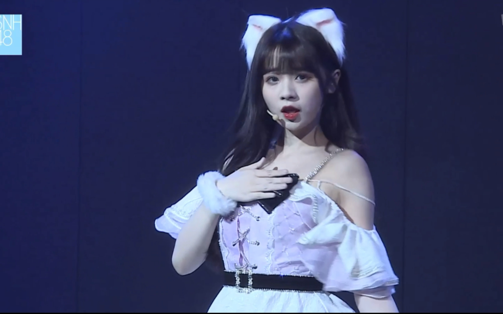 甜妹yydssnh48颜沁拉票表演远距离恋爱逆光发言时刻