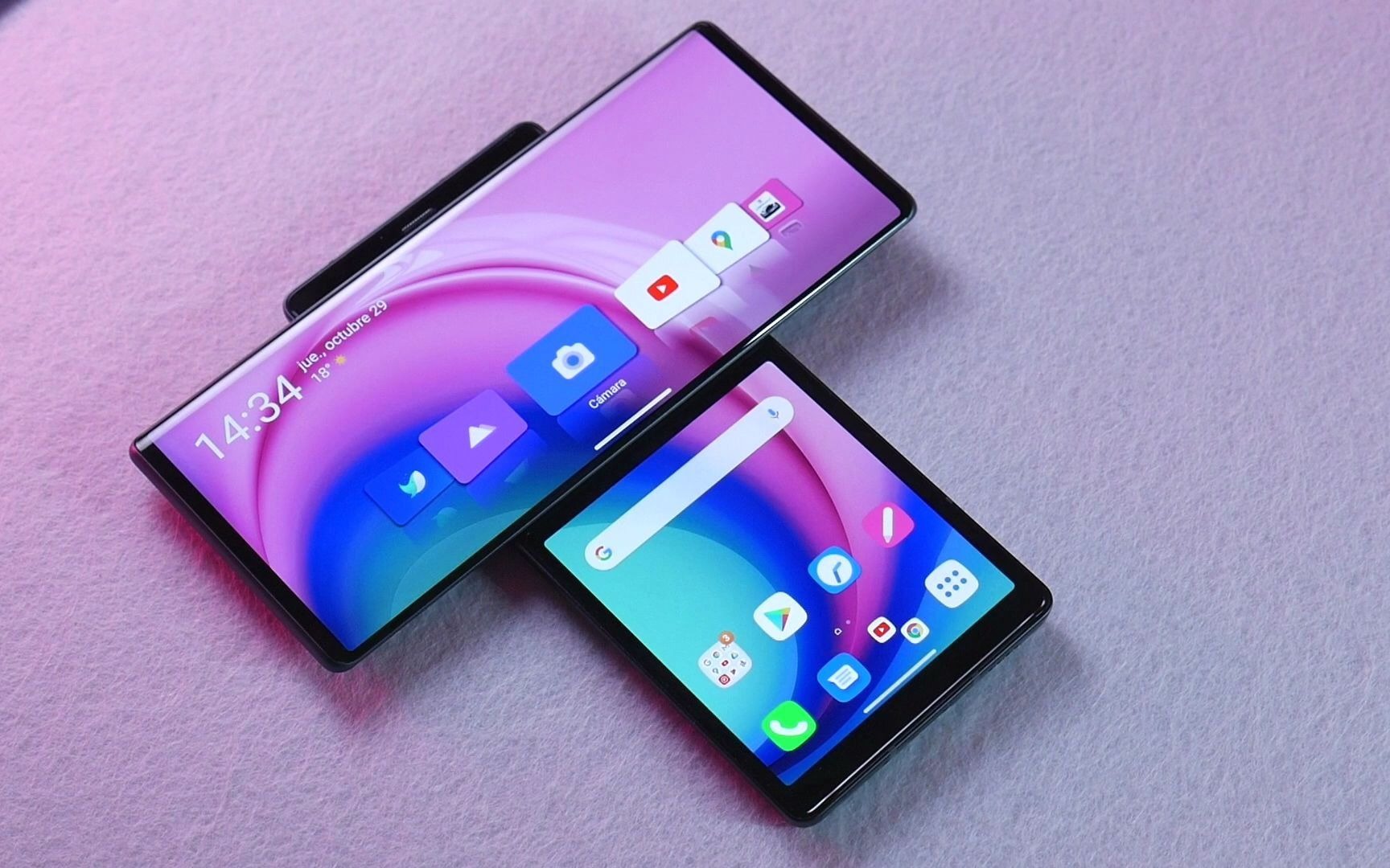 【手机测评】lg wing 久违的旋转屏手机测评 (西班牙语版)