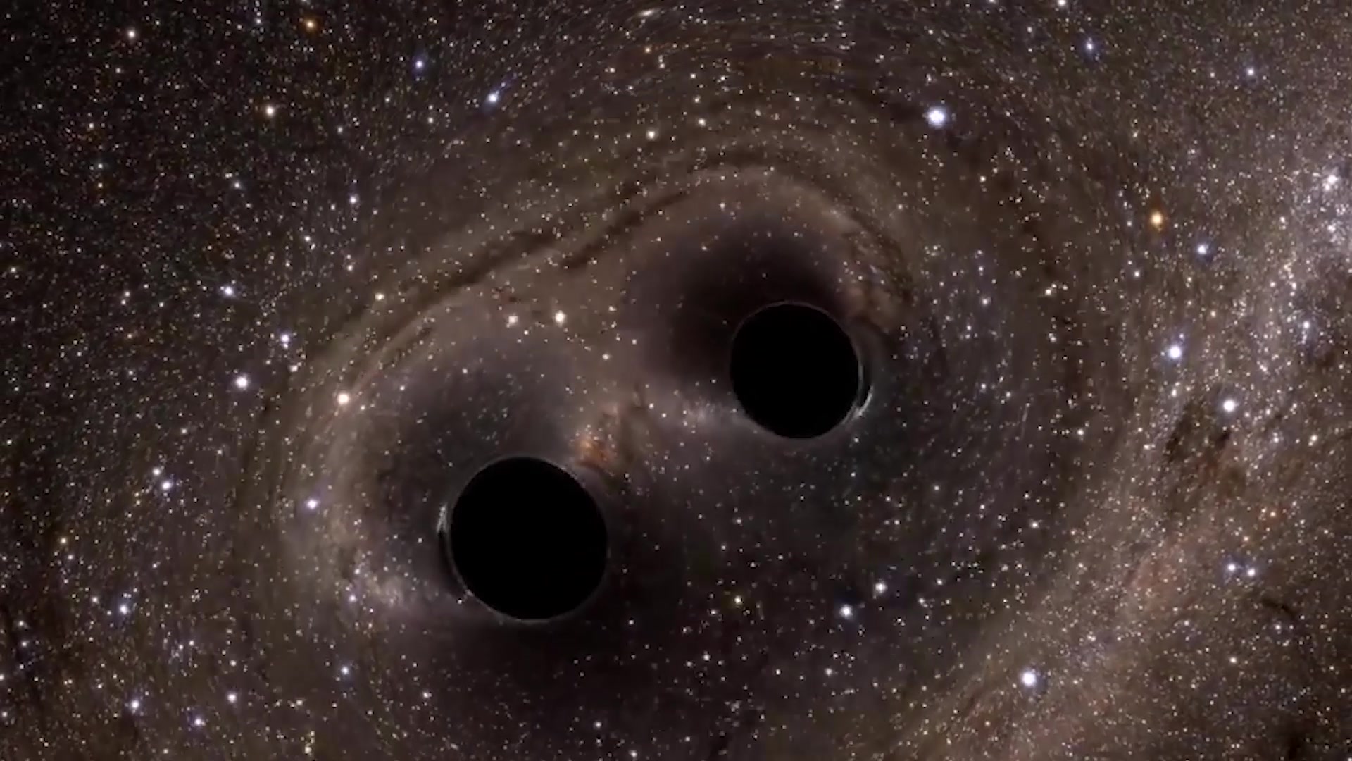 宇宙最强黑洞相撞什么样?形状与卵子相似!地球接收的声音太恐怖